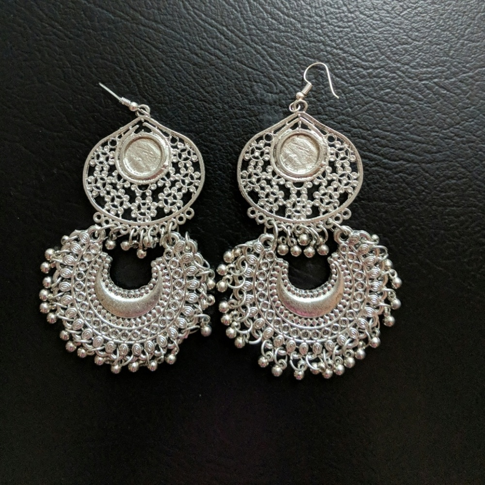 Silver plated earrings